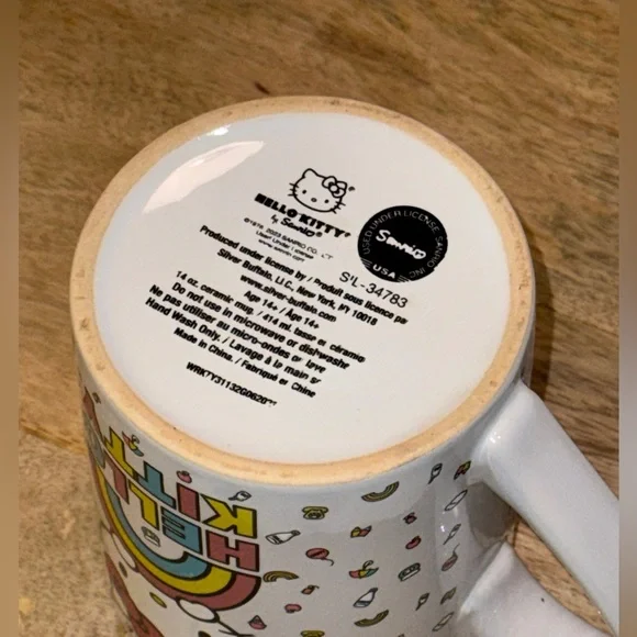 Hello Kitty Rainbow Glitter Ceramic Coffee Mug - Picture 4 of 4